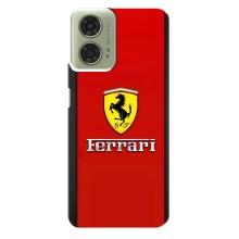 Силиконовый бампер с картинкой машины на Motorola MOTO G24 – Ferrari Logo