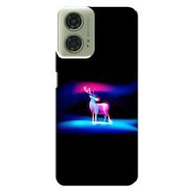 Силіконовий бампер з картинкою звірів для Motorola MOTO G24 (Яскравий олень)