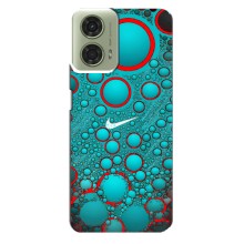 Силиконовый Чехол на Motorola MOTO G24 с картинкой Nike (Найк зеленый)