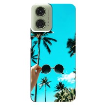 Силіконовий чохол з КАРТИНКАМИ літо для Motorola MOTO G24 (AlphaPrint) (Погляд літо)