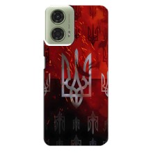 Украинские Чехлы для Motorola MOTO G24 с картинкой УПА (AlphaPrint) (ГЕРБ УПА)