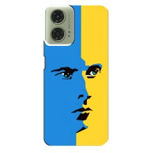 Украинские Чехлы для Motorola MOTO G24 с картинкой УПА (AlphaPrint) (Степан Бандера)