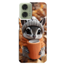 Друкований чохол 'Звірята з кавою' для Motorola MOTO G24