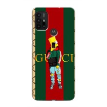 Брендновые Чехлы для Motorola MOTO G30 - (PREMIUMPrint) (Барт ГУЧЧИ)