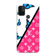 Брендновые Чехлы для Motorola MOTO G30 - (PREMIUMPrint) (Мода LV)