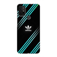 Чохли Адидас для Motorola MOTO G30 (AlphaPrint) (Адідас з полосами)