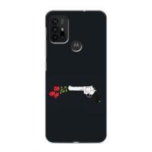 Чехлы (ART) Цветы на Motorola MOTO G30 (VPrint) (Неожиданные цветы)