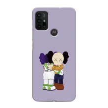 Чехлы для Motorola MOTO G30 - Bearbrick Louis Vuitton (PREMIUMPrint) (Дружба Беарбрик)