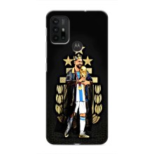 Чехлы для Motorola MOTO G30 (Leo чемпион) (AlphaPrint) (Месси Король)