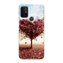 Чехлы для любимой на Мото G30 (VPrint) (Дерево сердце)