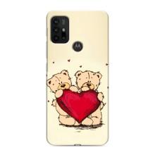 Чехлы для любимой на Мото G30 (VPrint) (Медвежонки)