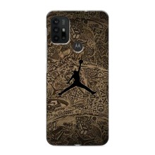 Чехлы для Motorola MOTO G30 - с картинкой JORDAN (AlphaPrint) (Logo Jordan)