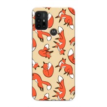 Чехлы с картинкой Лисички для Motorola MOTO G30 (VPrint) (Лисички)