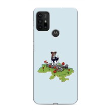 Чехлы с картинкой собаки Патрон для Motorola MOTO G30 (AlphaPrint) (Сапер Пес)
