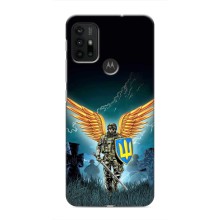 Чехлы с картинкой ЗСУ для Motorola MOTO G30 (AlphaPrint) (Солдат ЗСУ)