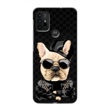 Чехлы с крутыми принтами для Motorola MOTO G30 - (PREMIUMPrint) (Стильная собака)