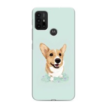Чехлы с собаками для Motorola MOTO G30 (VPrint) (Корги)