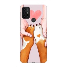 Чехлы с собаками для Motorola MOTO G30 (VPrint) (Любовь к собакам)