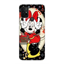 Чехол Disney Mouse Motorola MOTO G30 (PREMIUMPrint) (Минни peace)