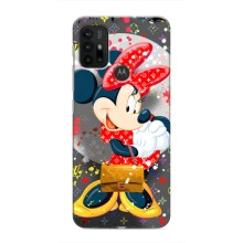 Чехол Disney Mouse Motorola MOTO G30 (PREMIUMPrint) (Minni с бантиком)