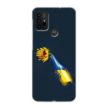 Чехол для Патриота Украины Motorola MOTO G30 - (AlphaPrint) – Коктейль молотова