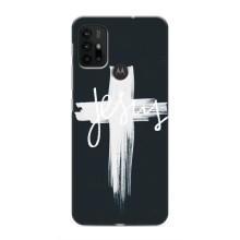 Чехол для Motorola MOTO G30 (AlphaPrint) - (Христианские) (Иисус)