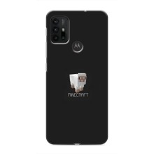 Чехол Майнкрафт на Motorola MOTO G30 (AlphaPrint) Minecraft (Овечка Майнкрафт)