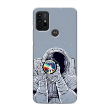 Чохол NASA для Motorola MOTO G30 (AlphaPrint) (Космонавт фото)