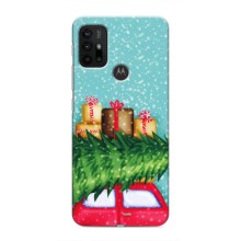 Чехол Новогодняя Елка на Motorola G30 (Новогодние подарки)