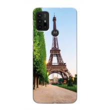 Чехол Эйфелева Башня для Motorola MOTO G30 - (AlphaPrint) (Дорога в Париж)