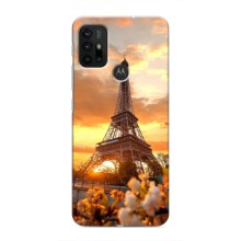 Чехол Эйфелева Башня для Motorola MOTO G30 - (AlphaPrint) (Солнечная башня)