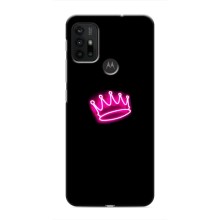 Чехол с Короной Мото G30 - (AlphaPrint) (Яркая корона)