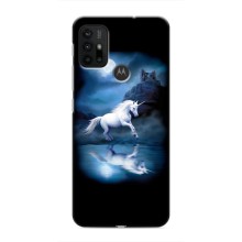 Чехол для Мото G30 - (Единорожки - Новинки) (AlphaPrint) (Единорог)
