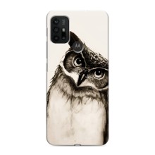 Чехол с птицами на Motorola MOTO G30 (VPrint) (Сова)