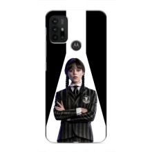 Чехлы Венсдей на Motorola MOTO G30 Уэнсдей (AlphaPrint) (W-Wednesday)