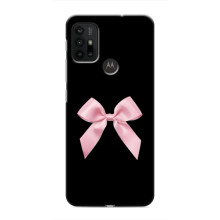 Чехол банты для Motorola MOTO G30 – Бант на черном