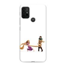 Чехол Рапунцель для Motorola MOTO G30 (Рапунцель и Флин)