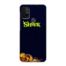Чехол с мультфильмом Шрек на Motorola MOTO G30 – Шрек лого