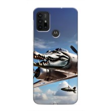 Чехол с мемом Тралалело тралала на Motorola MOTO G30 (Бомбардиро крокодило)