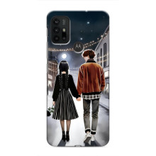 Чехол с дизайном Венздей 2 на Motorola MOTO G30 – Уэнсдей и Тайлер