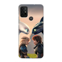 Чехол как приручить дракона на Motorola MOTO G30 – Гикавка и Астрид