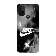 Чехол с логотипом Найк на Motorola MOTO G30 – Найк дымчатый