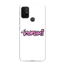Чехол с персонажем Куроми на Motorola MOTO G30 – Лого Куроми