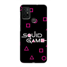 Чехол Гра в кальмара для Motorola MOTO G30 – Логотип игры кальмара