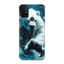 Чехол с картинкой «Хищники» для Motorola MOTO G30 – Медведь