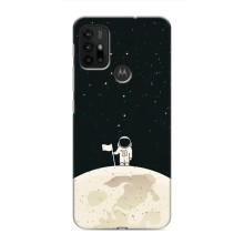 Космические Чехлы для Мото G30 (VPrint) (На луне)