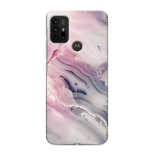 Мраморный чехол на Motorola MOTO G30 (VPrint) (Пурпурный Мрамор)