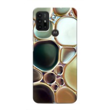 Мраморный чехол на Motorola MOTO G30 (VPrint) (Радужный Мрамор)