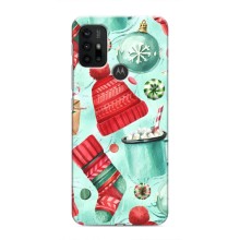 Новогодние Чехлы для Мото G30 (VPrint) (Одежда НГ)