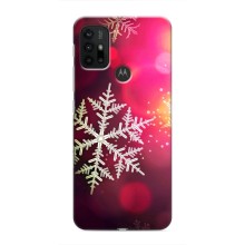 Новогодние Чехлы для Мото G30 (VPrint) (Снежинка)
